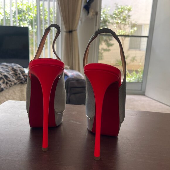 Christian Louboutin Fetish Peep Sling size 37.5 - Picture 7 of 8
